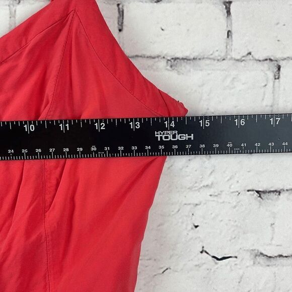 Old Navy Dress Womens Small S Skater Flare Sleeveless Knee Length Coral Orange - Picture 5 of 9